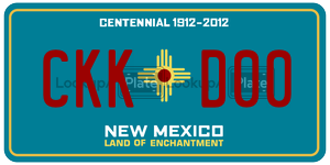 CKKD00  license plate in NM