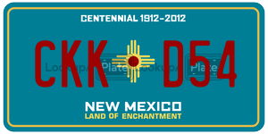 CKKD54  license plate in NM