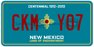 CKMY07  license plate in NM