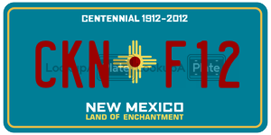 CKNF12  license plate in NM