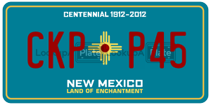 CKPP45  license plate in NM