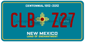 CLBZ27  license plate in NM