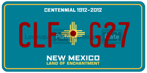 CLFG27  license plate in NM