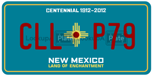 CLLP79  license plate in NM