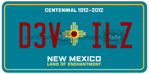 D3VILZ  license plate in NM