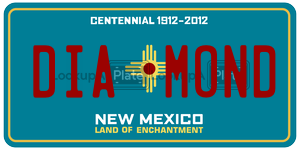 DIAMOND  license plate in NM