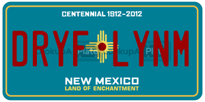 DRYFLYNM  license plate in NM