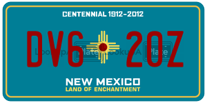 DV620Z  license plate in NM