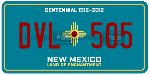 DVL505  license plate in NM