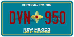 DVN950  license plate in NM