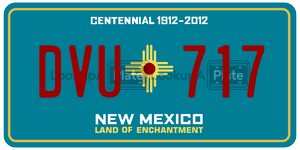 DVU717  license plate in NM
