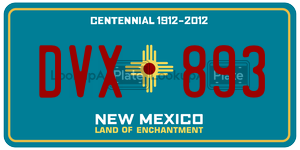 DVX893  license plate in NM