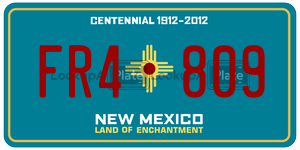 FR4809 license plate in New Mexico