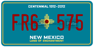 FR6575  license plate in NM
