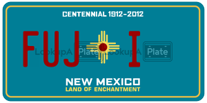 FUJI  license plate in NM