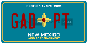 GADPT  license plate in NM