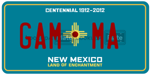 GAMMA  license plate in NM