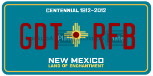 GDTRFB  license plate in NM