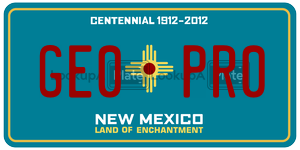 GE0PR0  license plate in NM
