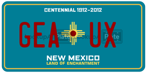 GEAUX  license plate in NM