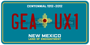 GEAUX1  license plate in NM