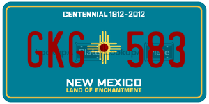 GKG583  license plate in NM