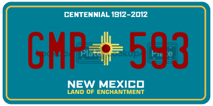 GMP593  license plate in NM
