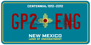 GP2ENG  license plate in NM