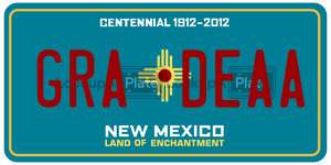 GRADEAA  license plate in NM