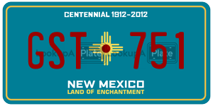 GST751  license plate in NM