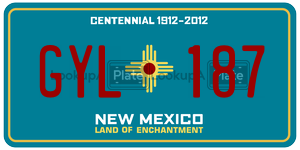 GYL187  license plate in NM