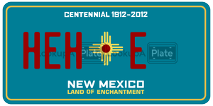 HEHE  license plate in NM