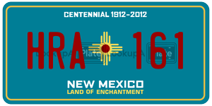 HRA161  license plate in NM