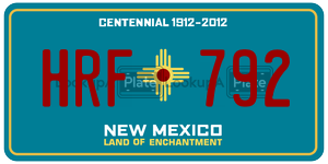 HRF792  license plate in NM