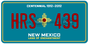 HRS439  license plate in NM