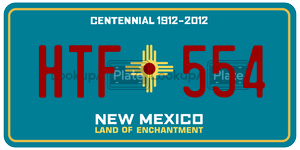 HTF554  license plate in NM