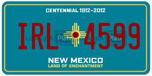 IRL4599  license plate in NM