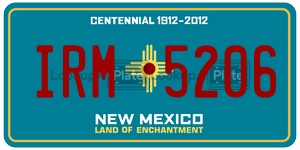 IRM5206  license plate in NM
