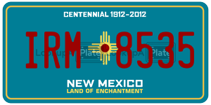 IRM8535  license plate in NM