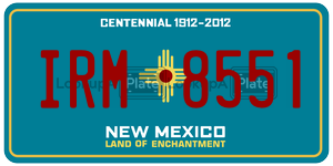 IRM8551  license plate in NM