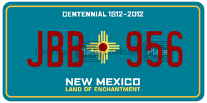 JBB956  license plate in NM