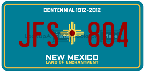 JFS804  license plate in NM