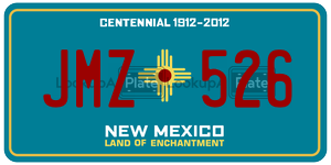 JMZ526  license plate in NM
