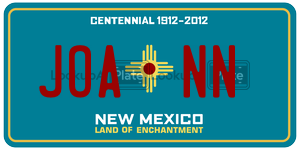 JOANN  license plate in NM