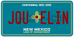 JQUELIN  license plate in NM