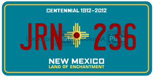 JRN236  license plate in NM