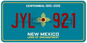 JYL921  license plate in NM