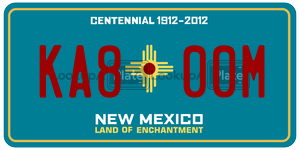 KA800M  license plate in NM