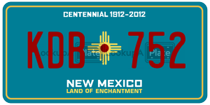 KDB752  license plate in NM