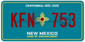 KFN753  license plate in NM